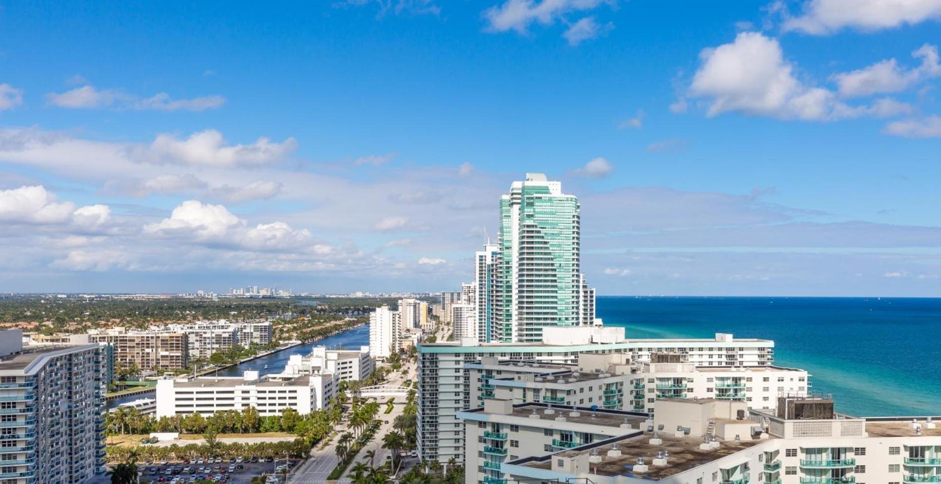 Ocean View 1 Bed On The Beach 19Th Floor Hollywood Халландейл-Бич Экстерьер фото